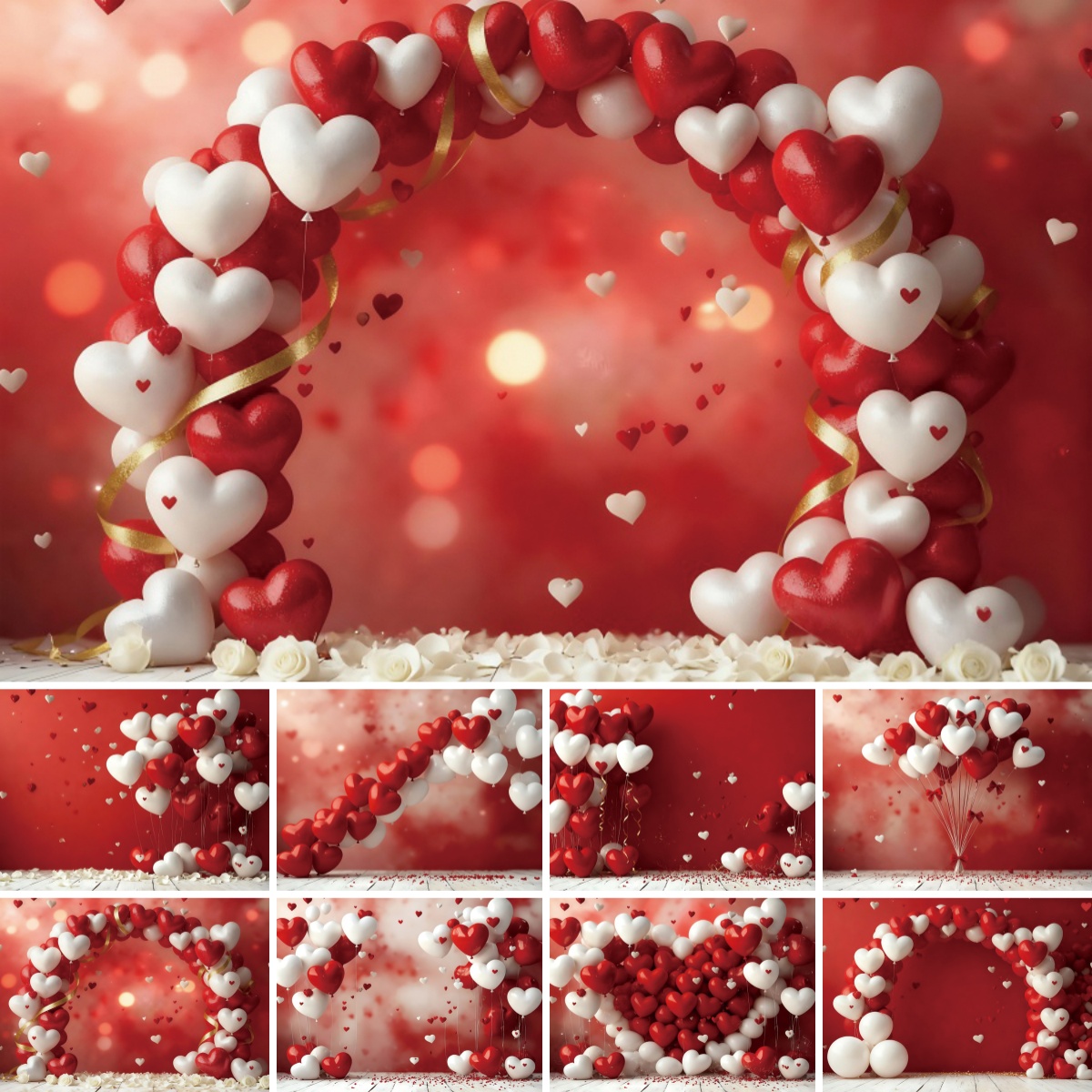 Photography Lighting White Background - 14 فبراير عيد الحب خلفية أحمر