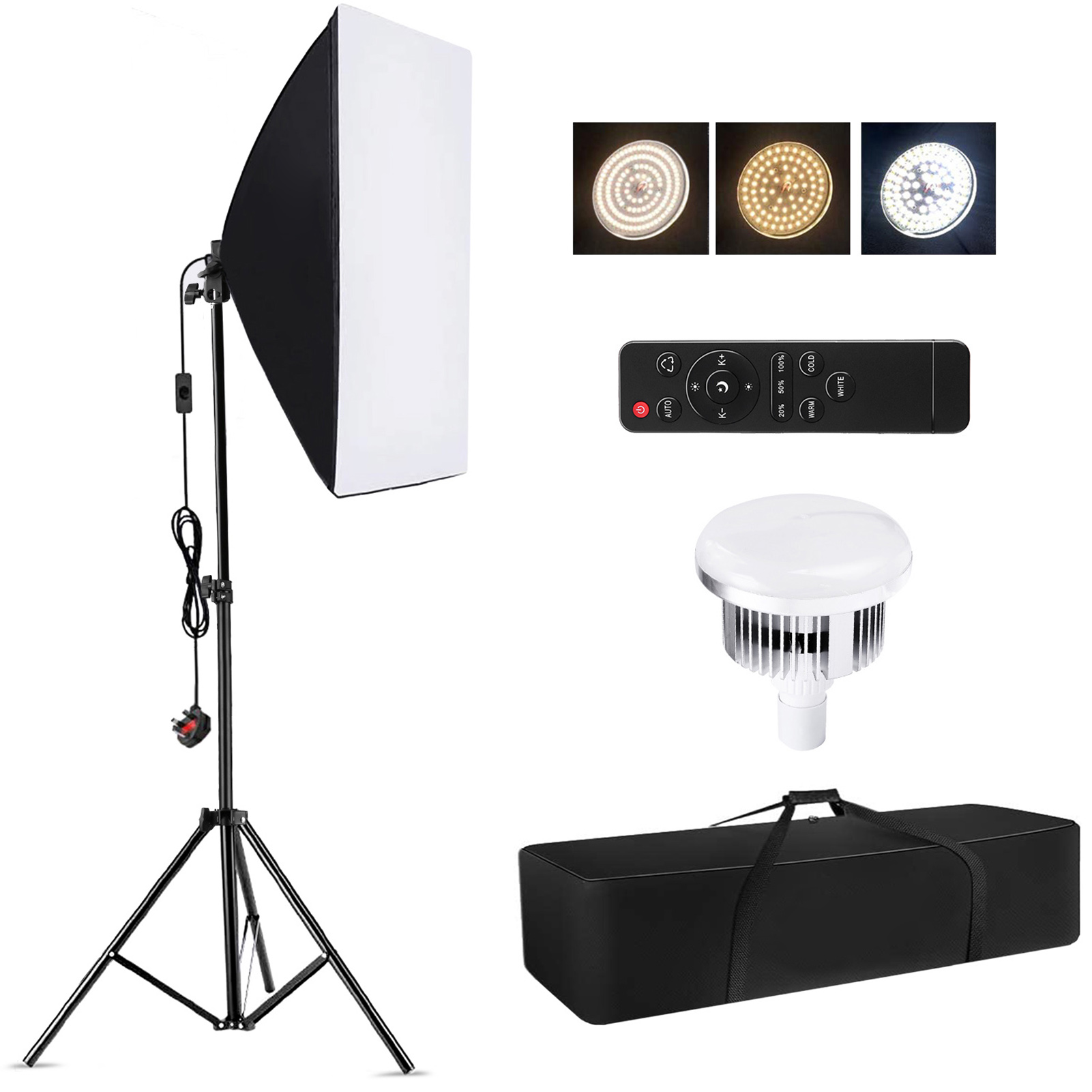 Photography Lighting Softbox - طقم إضاءة استوديو التصوير من كامونوم