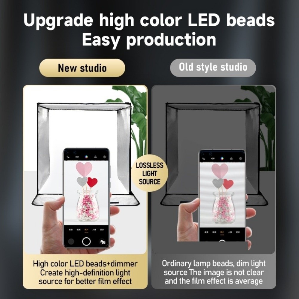 Photography Lighting Softbox - 45/65 سنتيمتر LED صندوق إضاءة ناعم