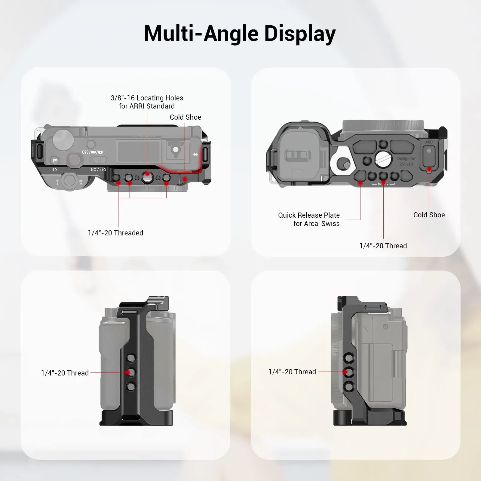قفص كاميرا SmallRig لسوني ZV-E - مراجعة Sony Camera Zv-E10 وسعره