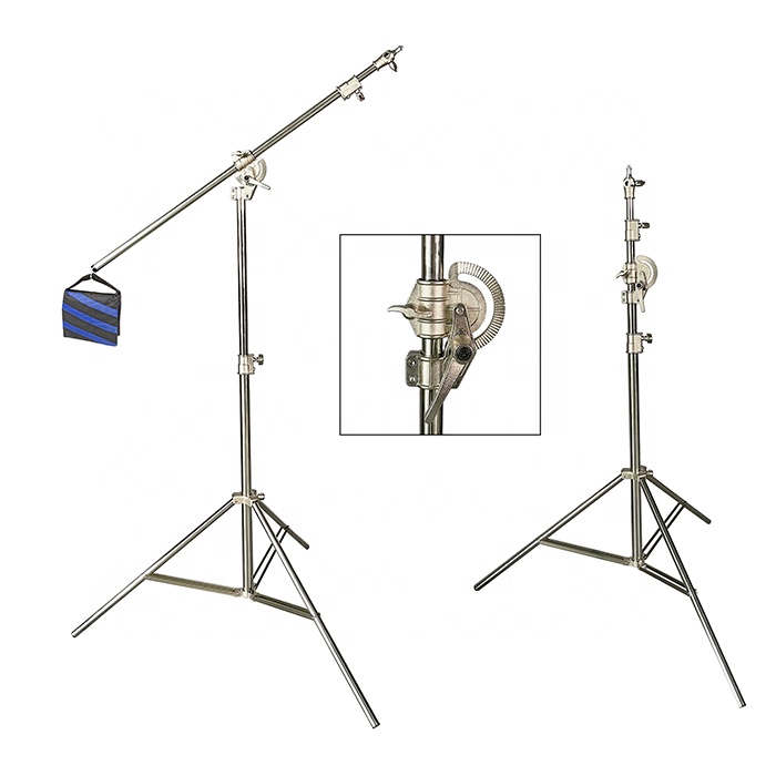 حامل إضاءة 4 متر 2 في 1، ذراع  - مراجعة Light Stand Sandbag وسعره