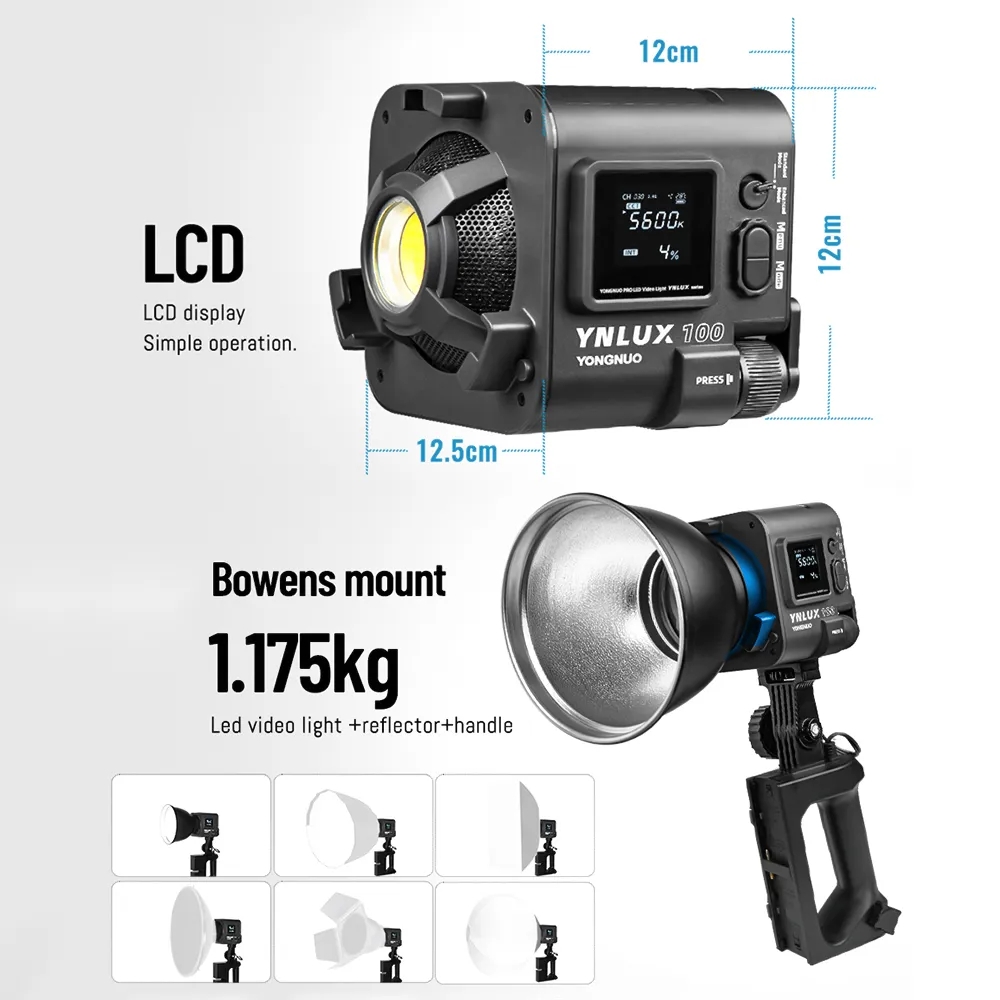 ضوء فيديو LED محمول باليد YONG - مراجعة Lighting In Photography Studio وسعره