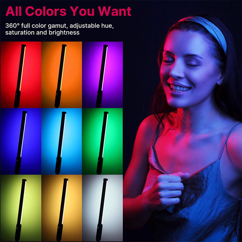 Ulanzi VL119 يده RGB الملونة ع - مراجعة Photography Lighting Wand وسعره