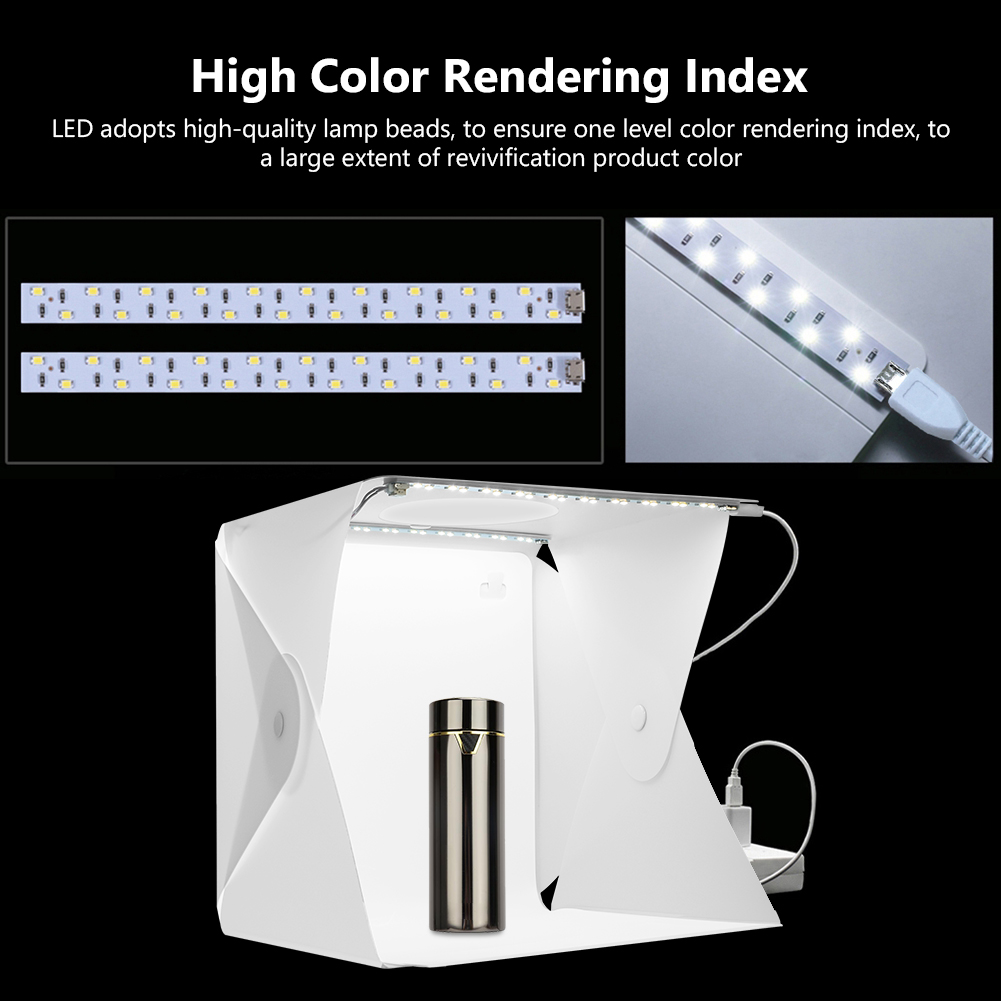 استوديو تصوير صغير قابل للطي م - مراجعة Photography Lighting Softbox وسعره