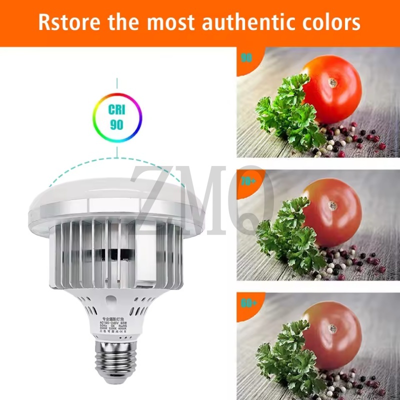 E27 85 واط 155 واط مصباح 3200  - مراجعة Photography And Videography Lighting وسعره