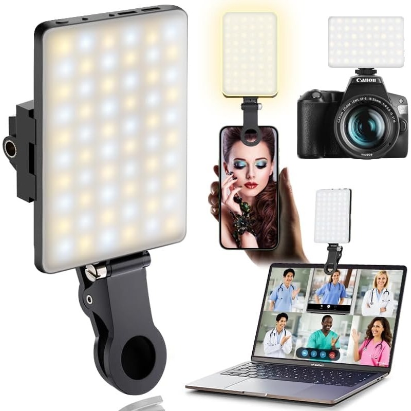 ضوء سيلفي محمول قابل للتثبيت ب - مراجعة Photography And Videography Lighting وسعره