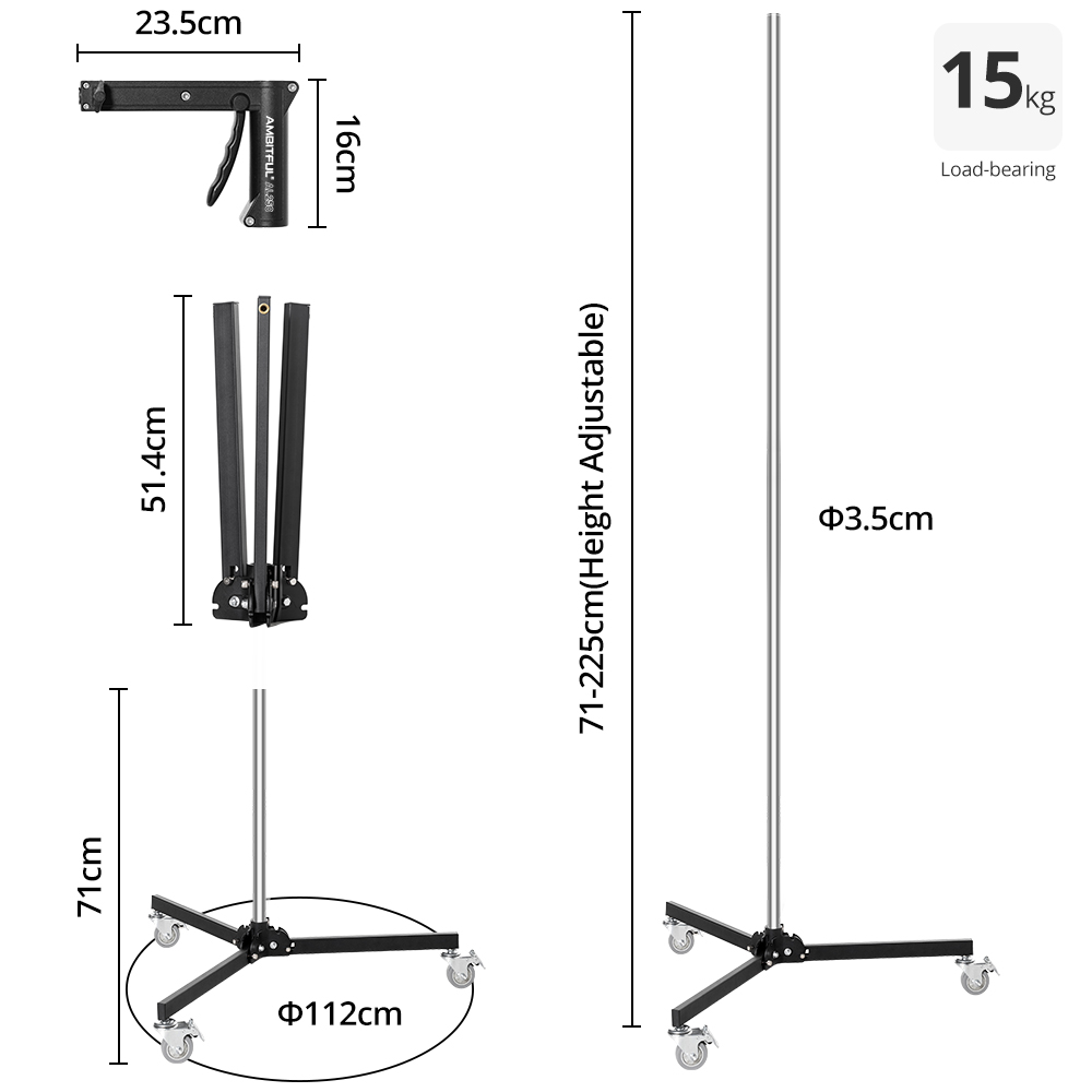 حامل إضاءة ألمونيوم قابل للطي  - مراجعة Photography Lighting Softbox وسعره