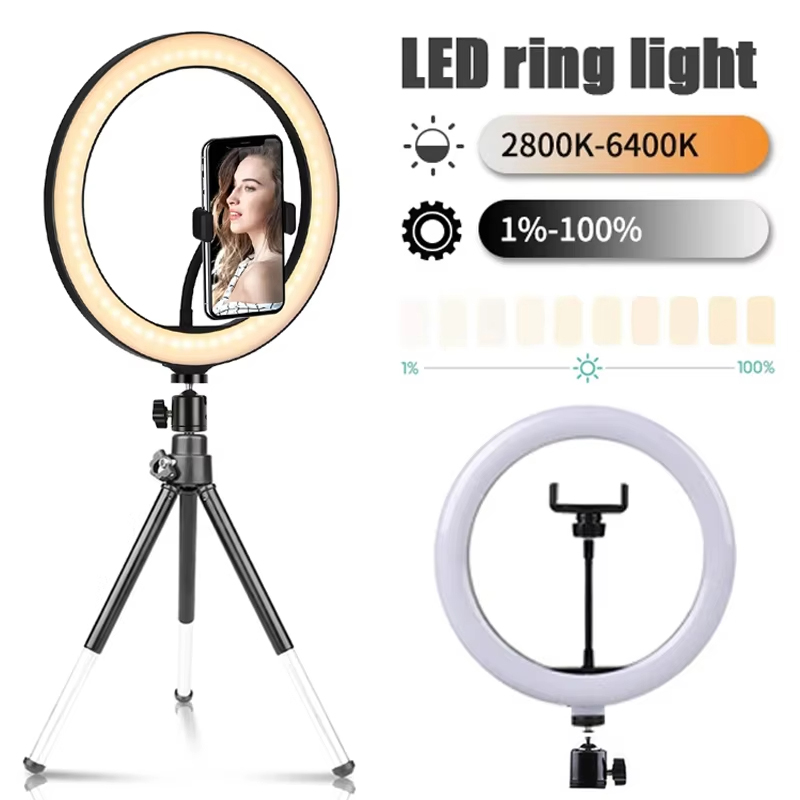 إضاءة حلقية للسيلفي مقاس 10 بو - مراجعة Photography Lighting Wand وسعره