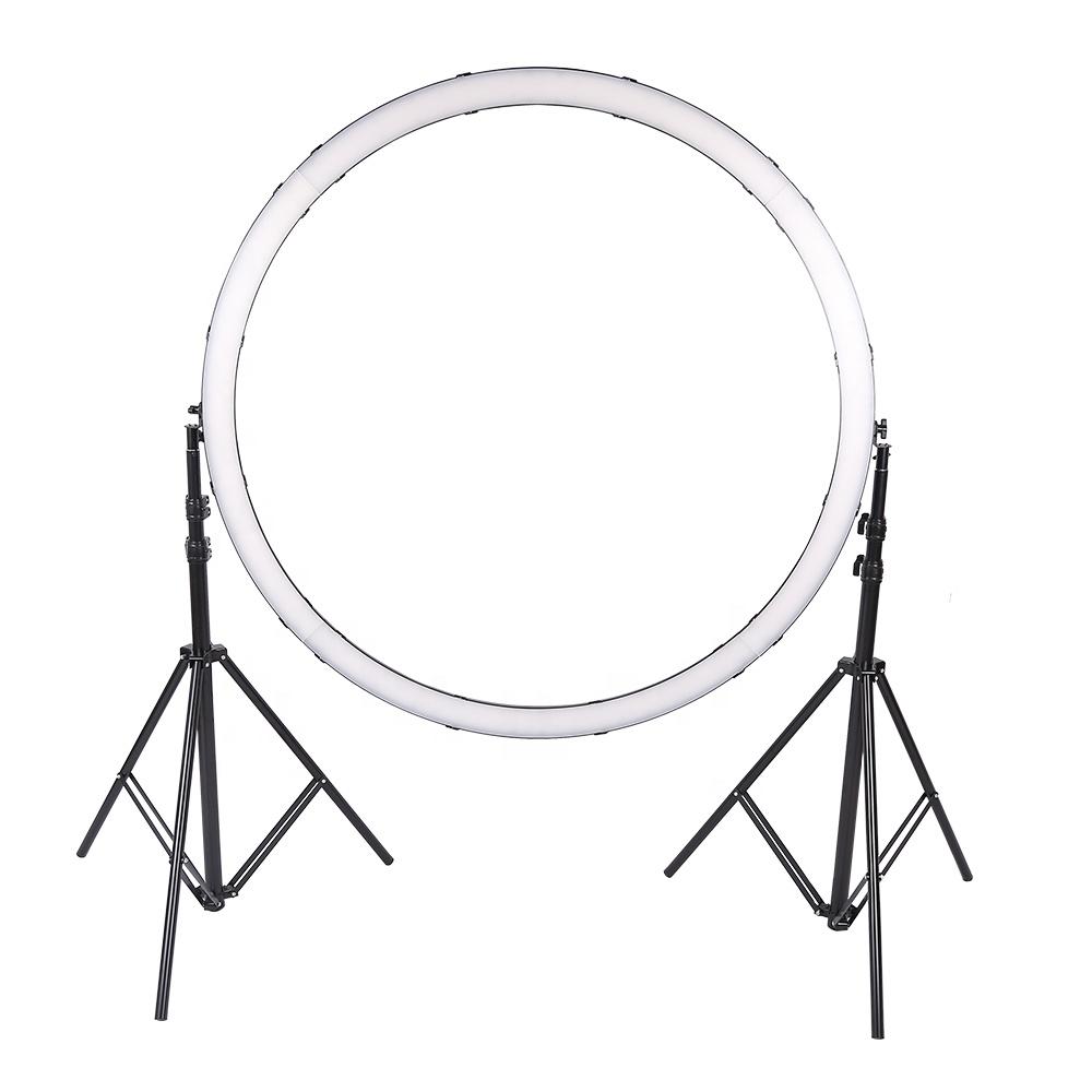 إضاءة حلقية LED بقوة 120 واط م - مراجعة Lighting In Photography Studio وسعره