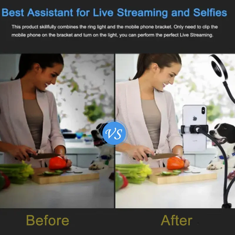 حامل هاتف محمول عالمي مرن مع ح - مراجعة Photography Lighting Wand وسعره