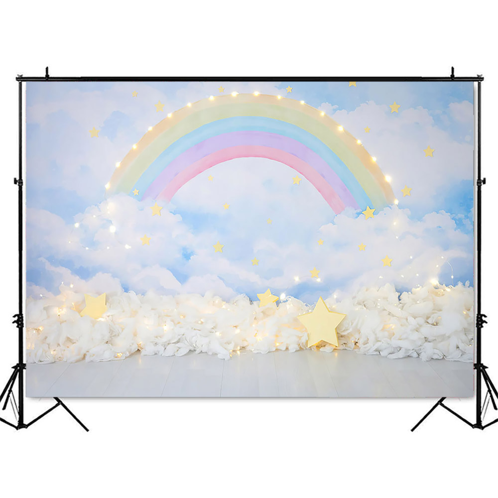 Blue Sky and White Clouds Back - مراجعة Photography Lighting White Background وسعره